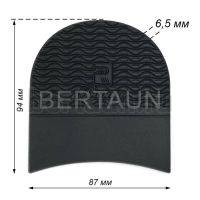 Набойка №  51  BAOMA арт.B102 черный 6.5 мм