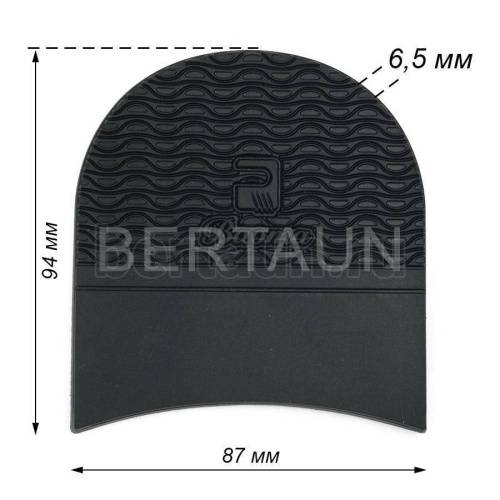 Набойка №  51  BAOMA арт.B102 черный 6.5 мм