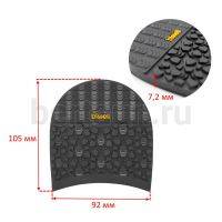 Набойка №    2076  BISSELL 62В раптор ЗИМА 7,2 мм мужская черный BLACK (2)