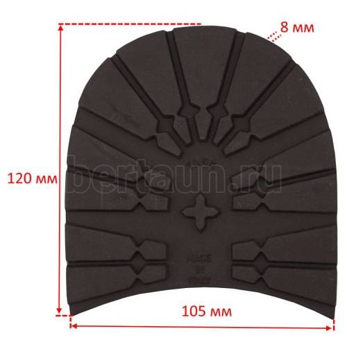 Набойка № 152 DUNLOP (ТАНК)  р. 47-48  8 мм коричневый 