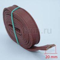 Ручки сумочные ПЛОСКИЕ № 82 2см*2м кирпич. мат