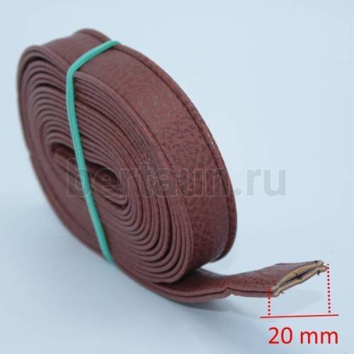 Ручки сумочные ПЛОСКИЕ № 82 2см*2м кирпич. мат