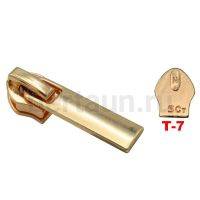 Замок-бегунок № 49 спираль Т7 BERT A-02 золото