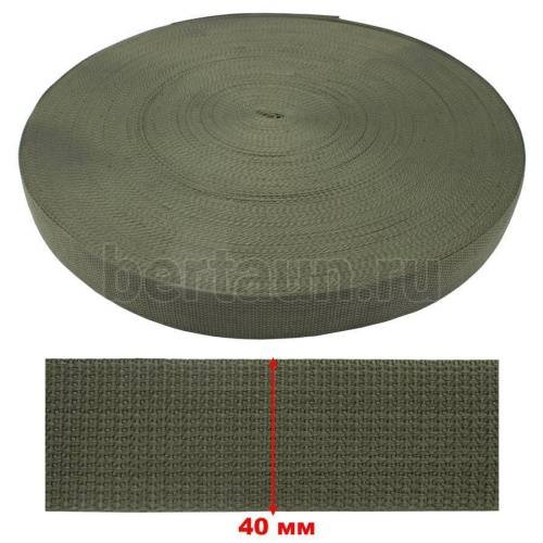 Стропа №20  40 мм TML светлый хаки (олива) 327 (5 м/упак)