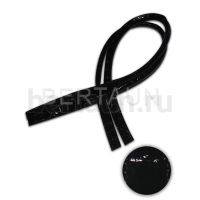 Ручки сумочные 75 см крепл.УЗКОЕ № 52 полиурет. крокодил черн ЛАК