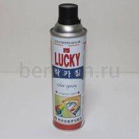 Краска №  4 аэрозоль "LUCKY" 400 мл № 305 (черн лак)