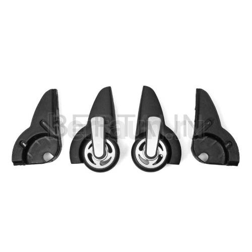 Колесо № 04  д/чемодана HL 006 черное/серебро ТМЛ