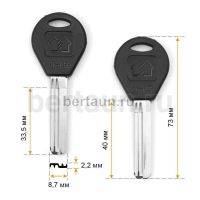 Заг.для ключ. BAODEAN 2 пазы  левый 32  мм (D-206) №633