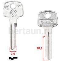 Заг.для ключ. AV 1D_AVG1D_AV-1_AVD1_Авангард англ.  №130Ксинпай