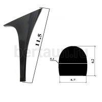 Каблуки №  47 LY 8212 черный лаковый  (высота 11 см)