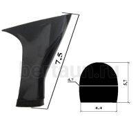 Каблуки №  38 LY 5411 черный матовый (столбик высота 7,5 см)