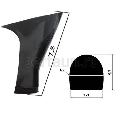 Каблуки №  38 LY 5411 черный матовый (столбик высота 7,5 см)