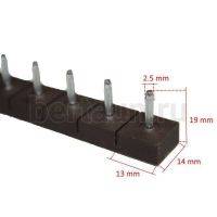 Полоса - штырь № 1  ОСЬМИНОГ (10 пар) №1 ТОНКИЙ ШТЫРЬ корич.
