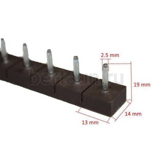 Полоса - штырь № 1  ОСЬМИНОГ (10 пар) №1 ТОНКИЙ ШТЫРЬ корич.