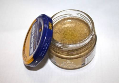 Сапфир №176   Крем банка 0032 СТЕКЛО-50   50 мл.(темн золото)