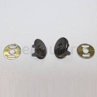 Кнопка №27 магнитная 14 мм темн.никель  (5 шт/уп)