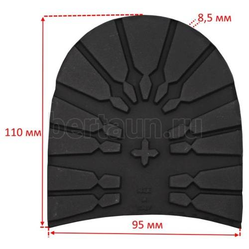 Набойка № 152 DUNLOP (ТАНК)  р. 47-48  8 мм черный  