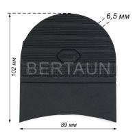 Набойка №20121  BAOMA арт.BL006 черный 6.5 мм