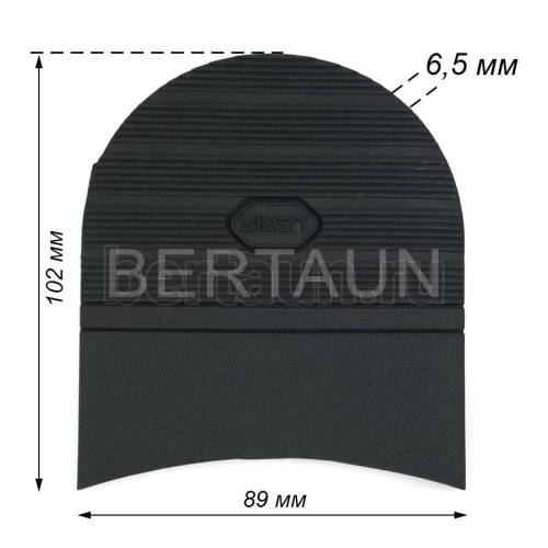 Набойка №20121  BAOMA арт.BL006 черный 6.5 мм