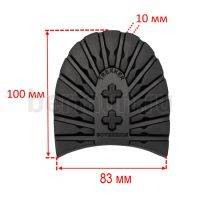 Набойка №  31  SOVEREIGN TREKKER р. 3-1/4 жен. черн. ЗИМА 10 мм