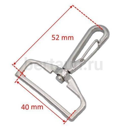 Карабин № 38 метал. д/сумок 40 мм ZH488 ТМЛ/ ИС /ЛТникель