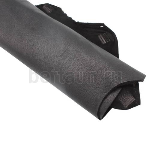 Кожа натуральная ВЕЛЮР PLUS ИТАЛИЯ (цвет черный) арт. 017