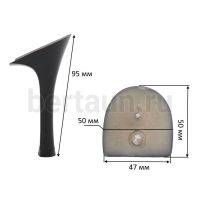 Каблуки №   9 LY 3154 черный матовый.(высота 9,5 см)