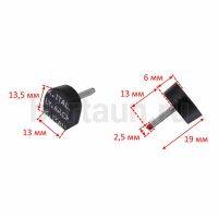 ARCHITAK  набойки №10  р.5  ТОНКИЙ ШТЫРЬ р.13*13,5 мм /272  черн.