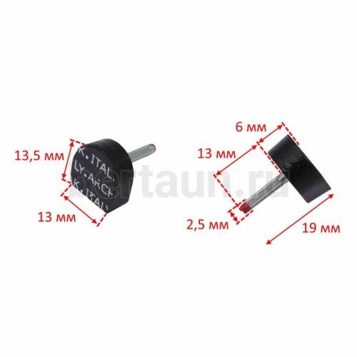 ARCHITAK  набойки №10  р.5  ТОНКИЙ ШТЫРЬ р.13*13,5 мм /272  черн.