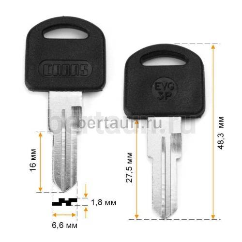Заг.для ключ. EVG-3P  CANAS  почт. англ № 669