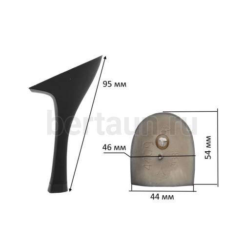 Каблуки №  25 LY 4409 черный матовый.(высота 9,5 см)