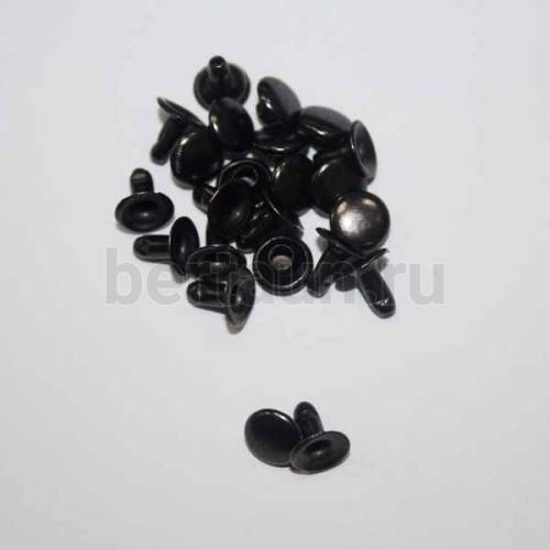 Заклепки "Хольнитены" №36 7*6 мм темн. никель ( 50 шт. упак.)