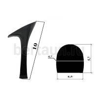 Каблуки № 116 LY 4405 черный лаковый (высота 10 см)