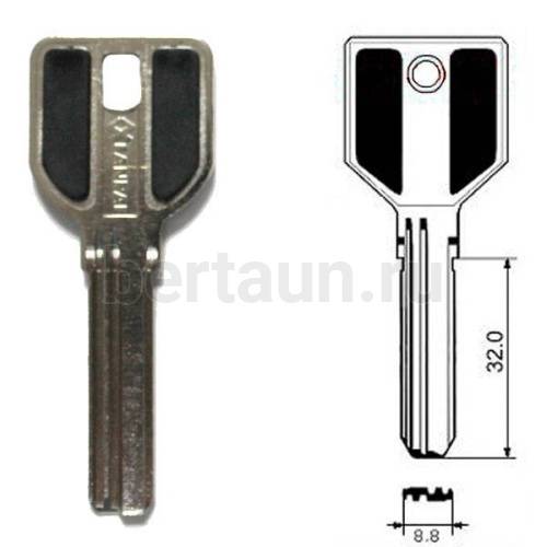 Заг.для ключ. MCM-3D X_X_X_MCM MSM нов. 32мм (вертик. 3 паза)(GM99 ящ 236) № 66 