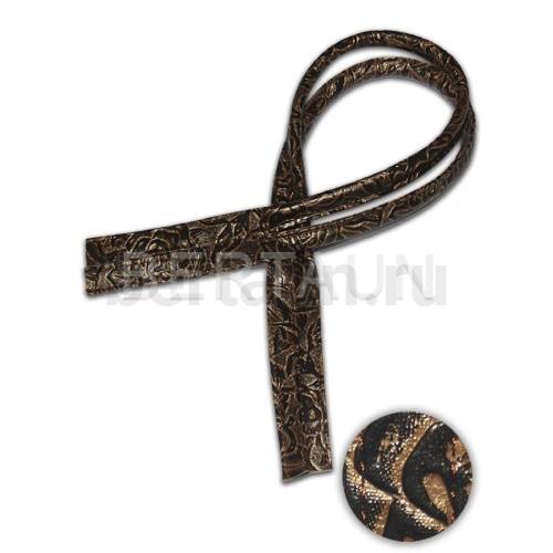 Ручки сумочные 75 см крепл.УЗКОЕ № 58 полиурет. золото корич. розы