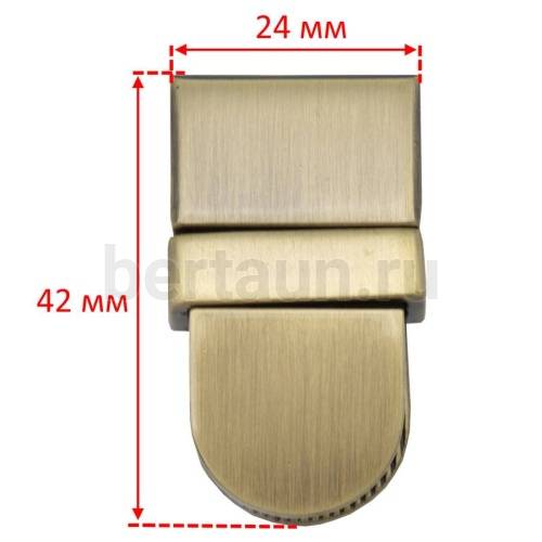 Замок портфельный № 70 DSV  УВ 029 антик