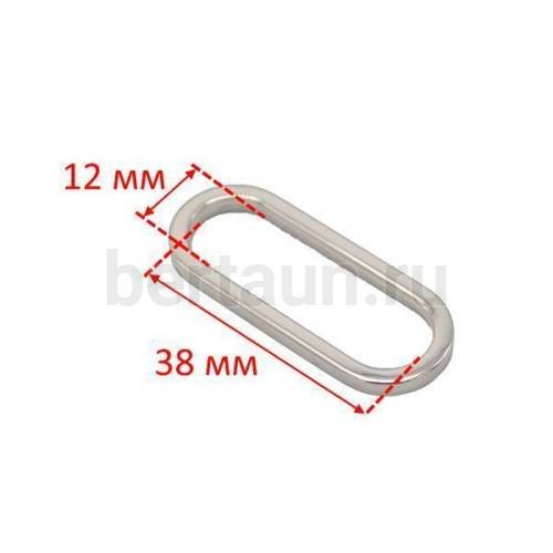 Рамка № 69 щель овальная сумочная GFM 90605-38 мм никель 