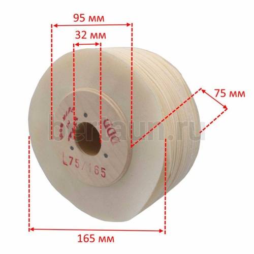 Инстр. №128 Щетка МАТЕРЧАТАЯ 75*165*32