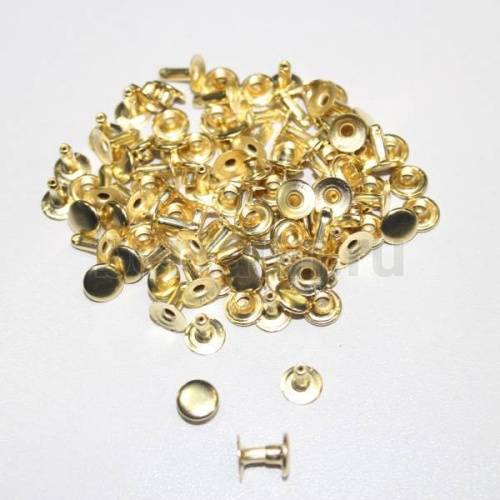 Заклепки "Хольнитены" №28 7*6 мм золото (50 шт.упак.) джинсовые ТВ