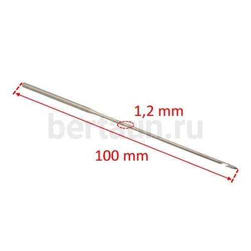 Крючок №13 шило для ручной прошивки  "Люкс" 0896-20 L100 мм( D-1.2)