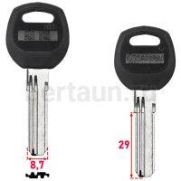 Заг.для ключ. BAODEAN BAO-3DP 3 пазы  левый  под бронь 29 мм №512 (D-151)