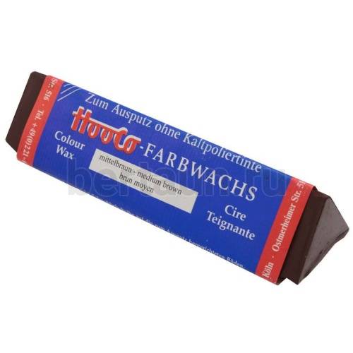 Воск № 7   треугольный "HOOCO" (Германия) medium brown сред.коричневый