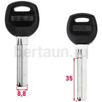 Заг.для ключ. BAODEAN AP1D_APE2_APK2R_x_BAO-2D 2 пазы  левый 35 мм № 368 