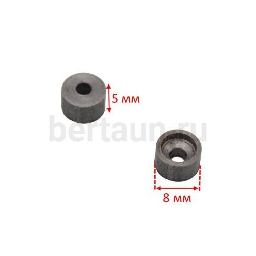 Набойка метал. № 25   точеные стальные круглые D-8 мм.