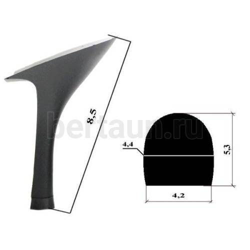 Каблуки №  96 LY 6382 черный (высота 8,5 см)