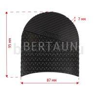 Набойка №    2091  BISSELL 673  "рыбий хвост"  6,5 мм  черная BLACK