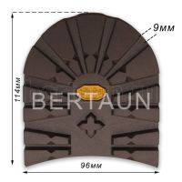 Набойка № 160  BISSELL 617B   ТАНК 9 мм мужская темно-коричневый BROWN (1) "желтый логотип"