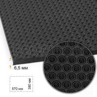 Пластина набоечная № 94  BISSELL 324 "СОТЫ"  СПОРТ 380*570*6.5 мм черный BLACK (2)