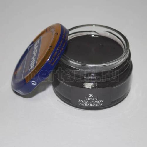 Сапфир №163   Крем банка 0032 СТЕКЛО-29   50 мл серо-коричн