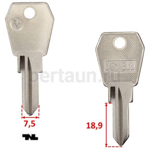 Заг.для ключ. EL3 _SH-1 EUROLOCK № 227 Заг.для ключ. EL3 _SH-1 EUROLOCK № 227